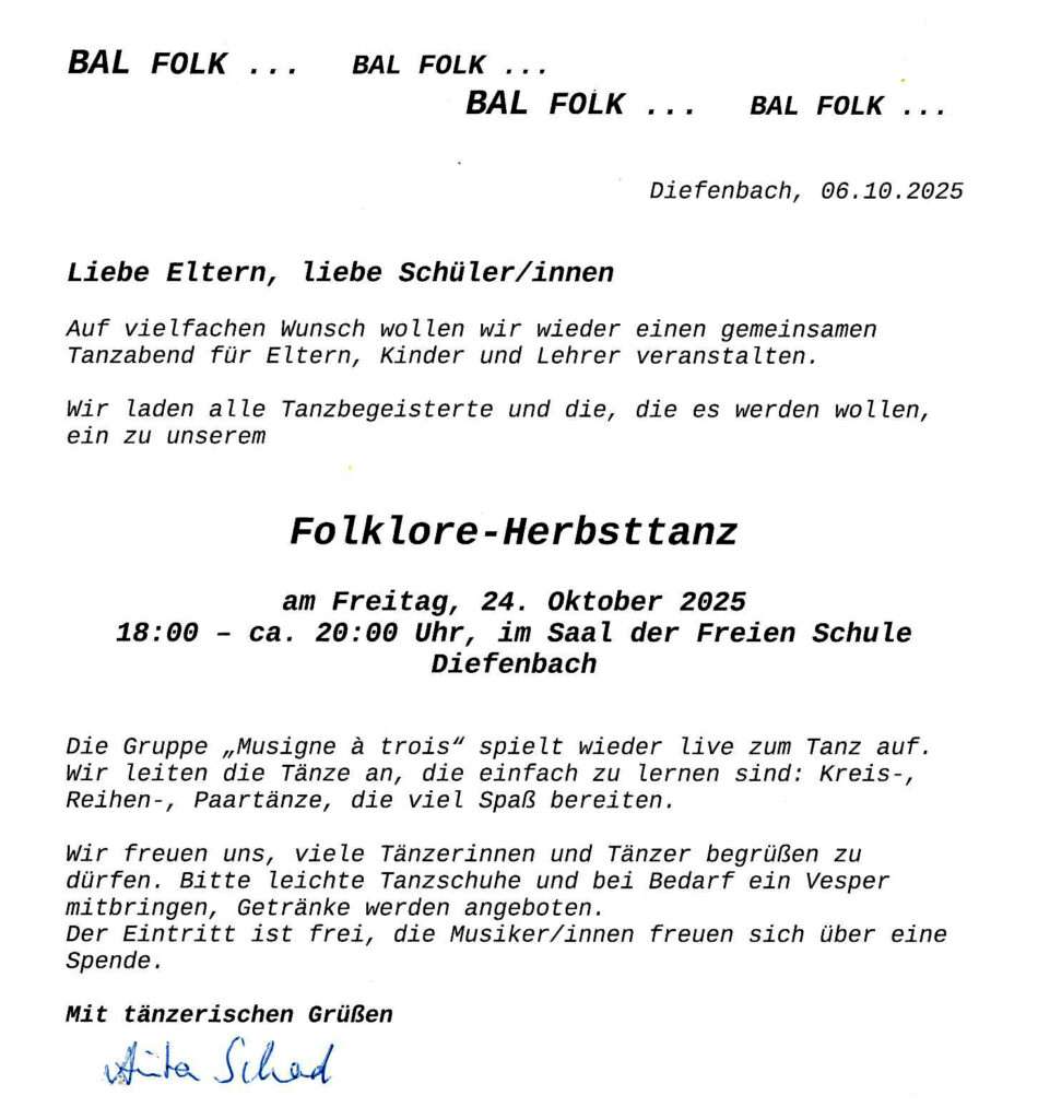 Folklore Herbsttanz